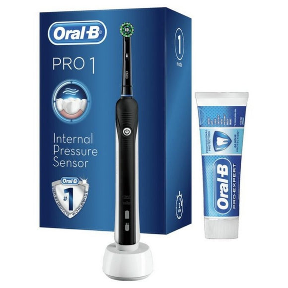 Oral B Pro 1 650 Crossaction Black Electric Toothbrush - O'Sullivans Pharmacy - Toiletries -