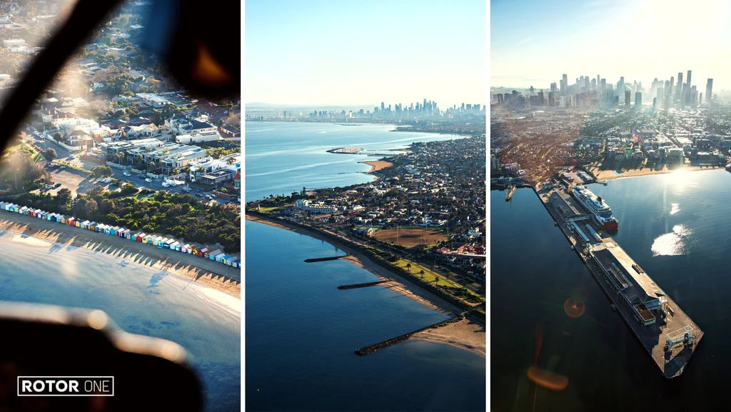 Melbourne Helicopter Ride over City, Beaches & Coast with Rotor One