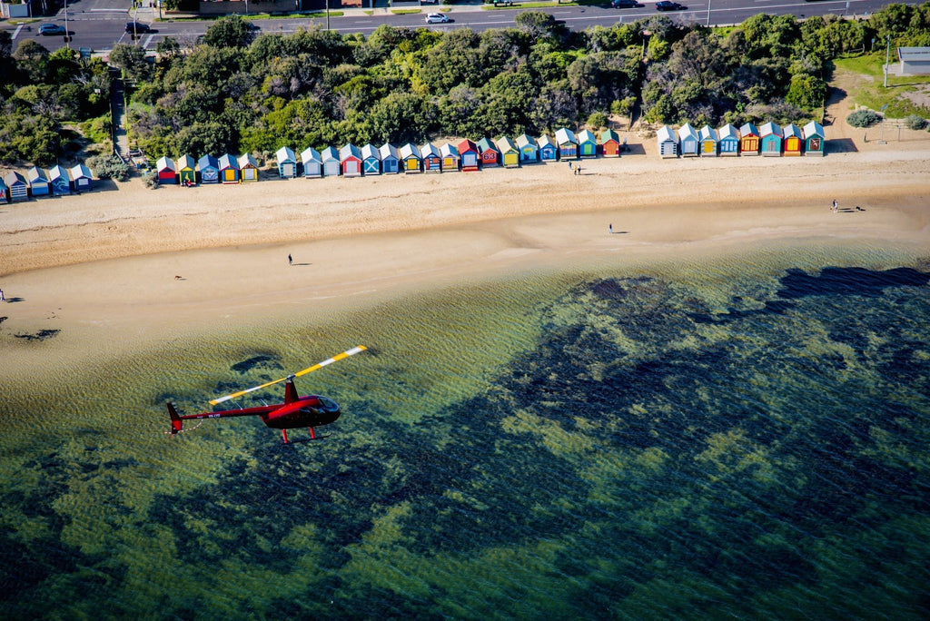 Helicopter Ride over Melbourne City and Brighton Beach with Rotor One