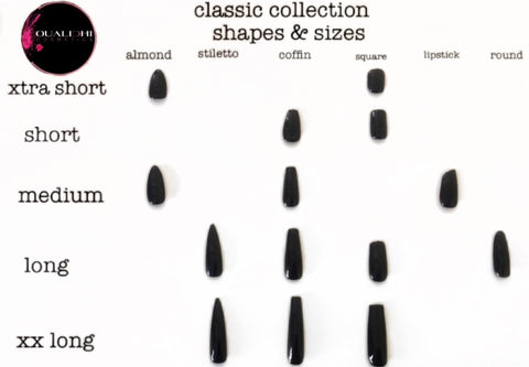 Classic nails shape guide