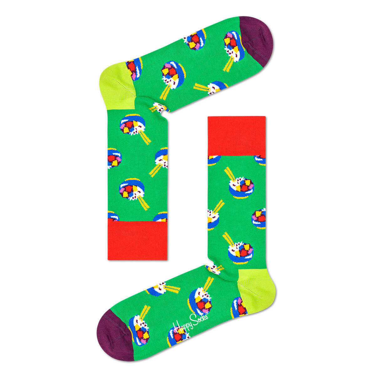 Happy Socks Herrensocken Poke Bowls & Stäbchen Sockstock®