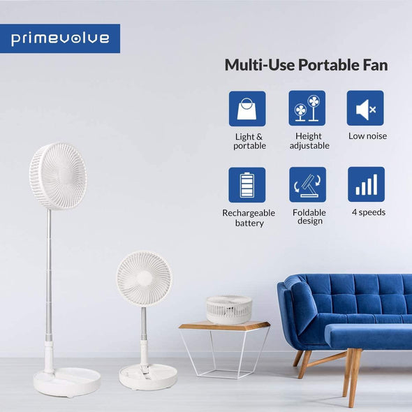 Summer Promotion - Multi-function Wireless Rechargeable Fan Great for Office Home Outdoor Camping