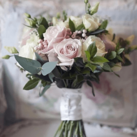 Soft Pastel Wedding Bouquet – ART Flowers LA