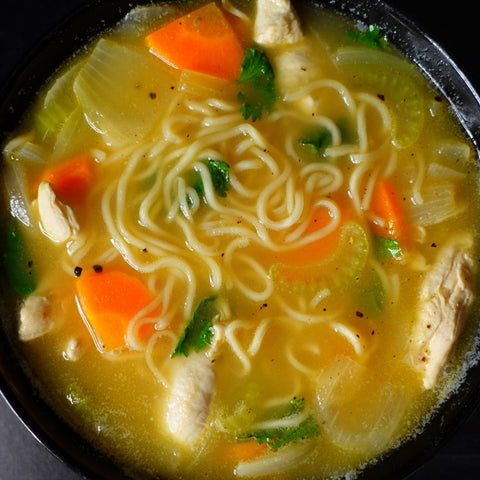 Chicken Noodle Soup Ramen Hack – Mike's Mighty Good