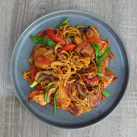 15-minute chicken Ramen stir fry