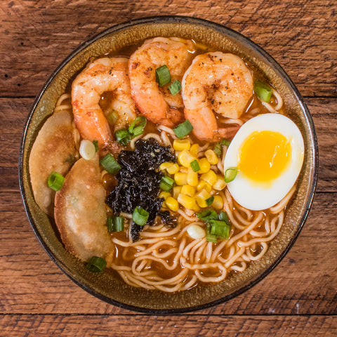 Shrimp Dumpling & Kimchi Ramen