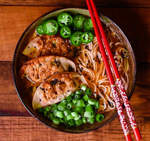 Veggie Dumpling ramen