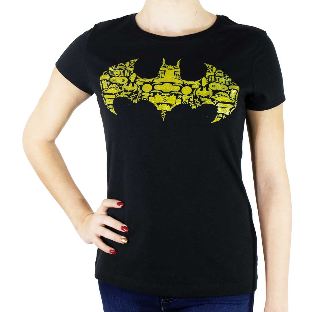 Playera Para Mujer Logo Batman Brillante – Kmoda Store