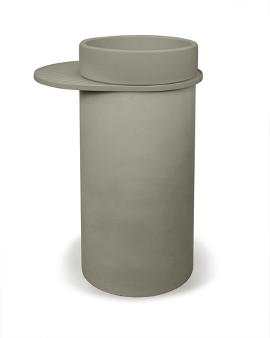 Bowl Cylinder basin with tray in the colour Olive.