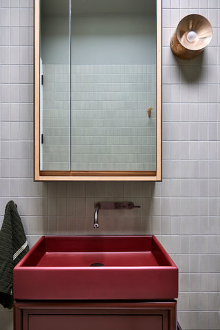 Rosso Verde by Carter Williamson | Captured by Pablo Veiga | Box Basin in Clay by Nood Co