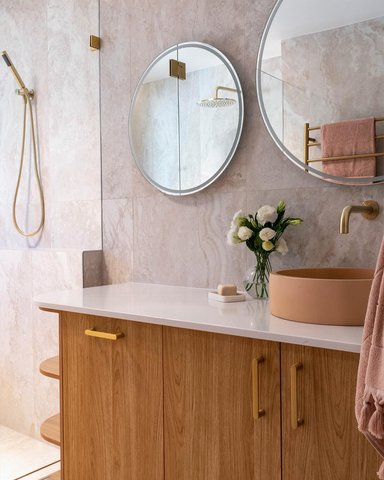 Hoop Basin in Pastel Peach by ACT Renovations