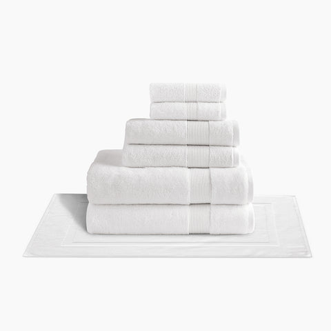 Under The Canopy Classic Organic Towel - White White / 6-Piece Bath Sheet Set