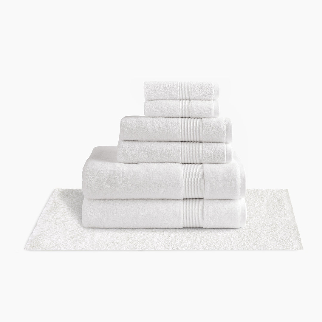 Under The Canopy Luxe Organic Cotton Towel - Snow, Snow / Bath Sheet Bath Sheet Snow