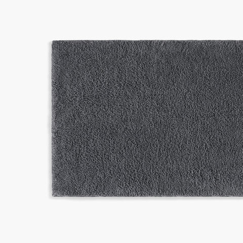 Plush Reversible Organic Cotton Bath Rug - Smoke Gray · Under The