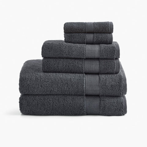 Organic Towel Sets in Charcoal Black, Towel Collection