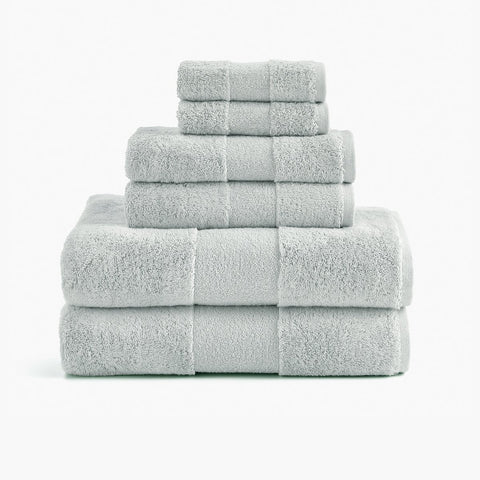 Under The Canopy Classic Organic Towel - Charcoal Charcoal / 6-Piece Bath Sheet Set