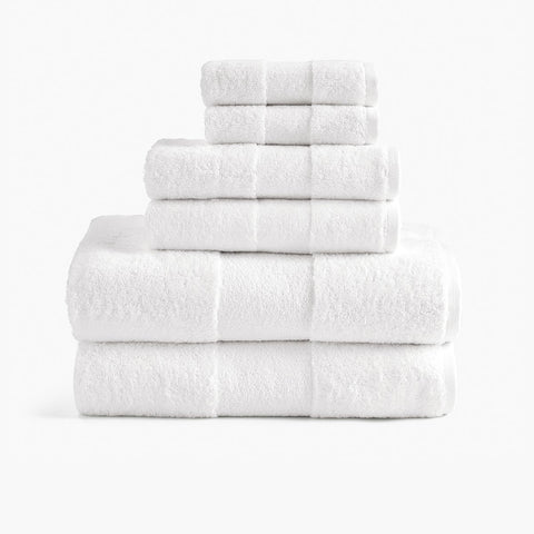 Classic Organic Towel Bundle With Bath Mat - Set of 7