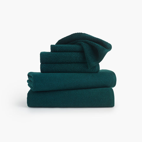 Under The Canopy Classic Organic Towel - Deep Teal Deep Teal / Wash Cloth