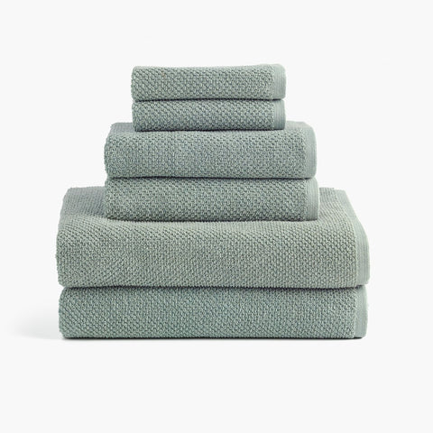 Under The Canopy Luxe Organic Cotton Towel - Vetiver, Vetiver Green / Bath Sheet Bath Sheet Vetiver Green