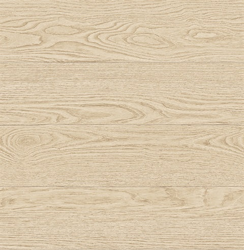 Salvaged Wood Neutral Plank Wallpaper
