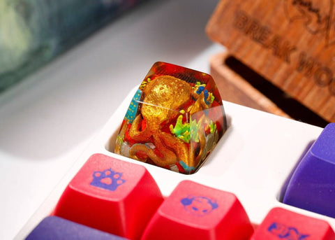 Octopus Artisan Keycap