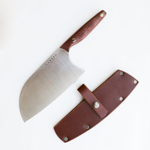 Brad Leone Signature Set - Large and Small Chinese Santoku Cleavers with Walnut Handles
