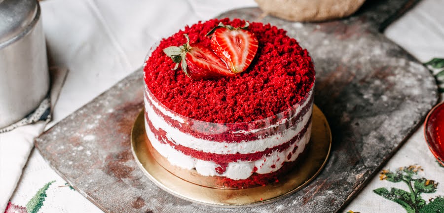 vegan Strawberry Whipped Cream Cake