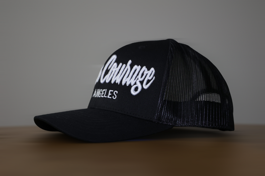 Human Courage Snap Back Hat/ Green under Brim