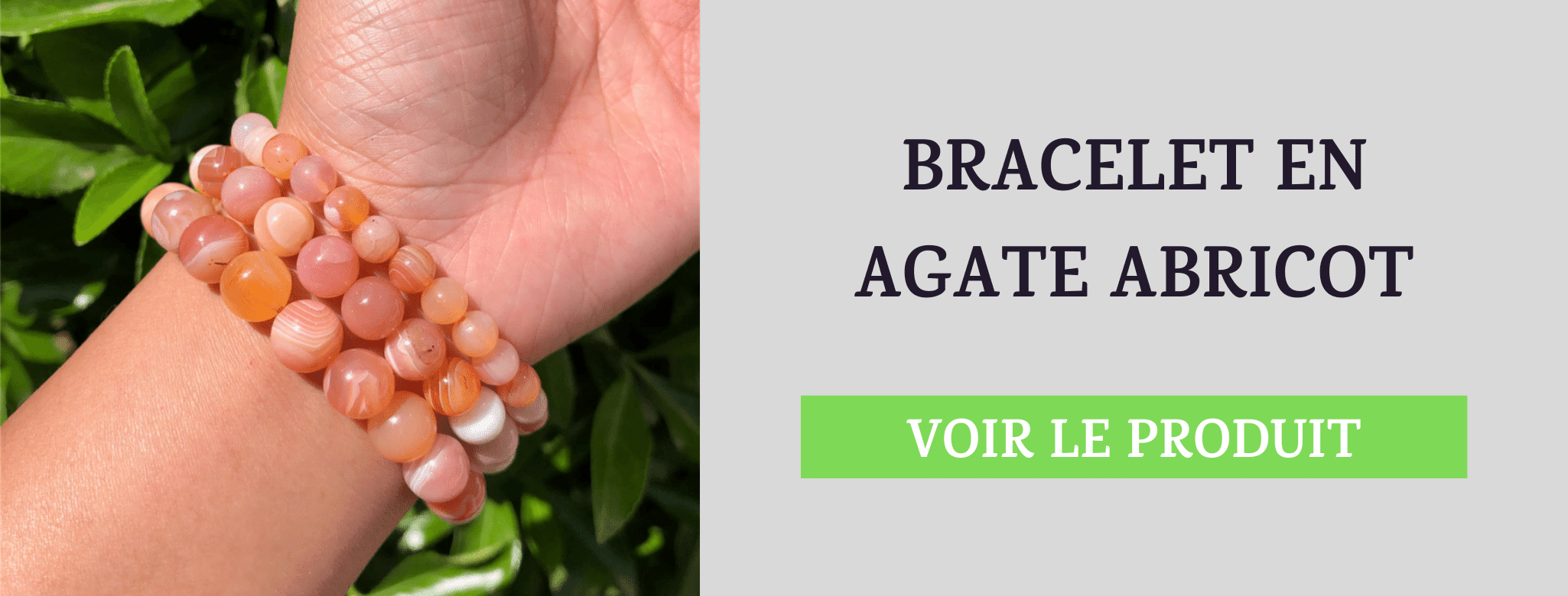 Bracelet Agate Abricot