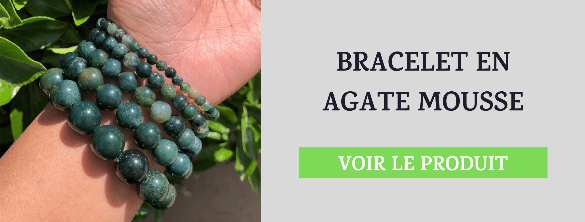 Bracelet Agate Mousse