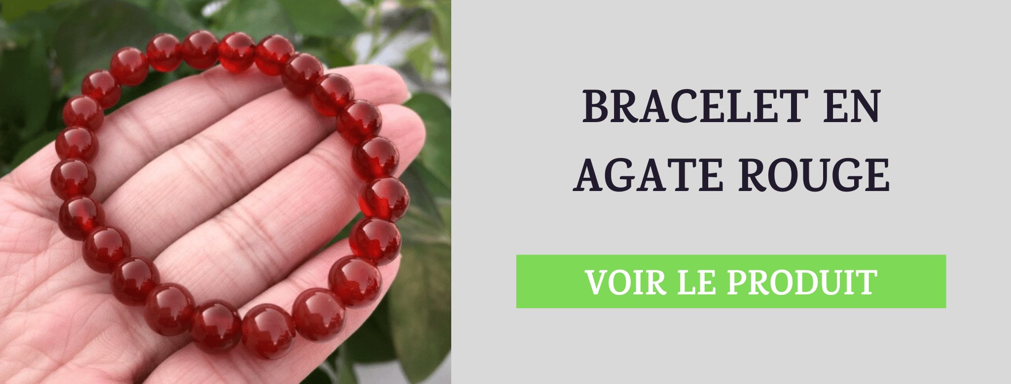 Bracelet Agate Rouge