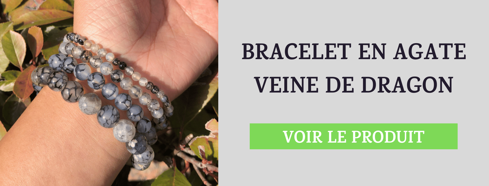 Bracelet Agate Veine de Dragon
