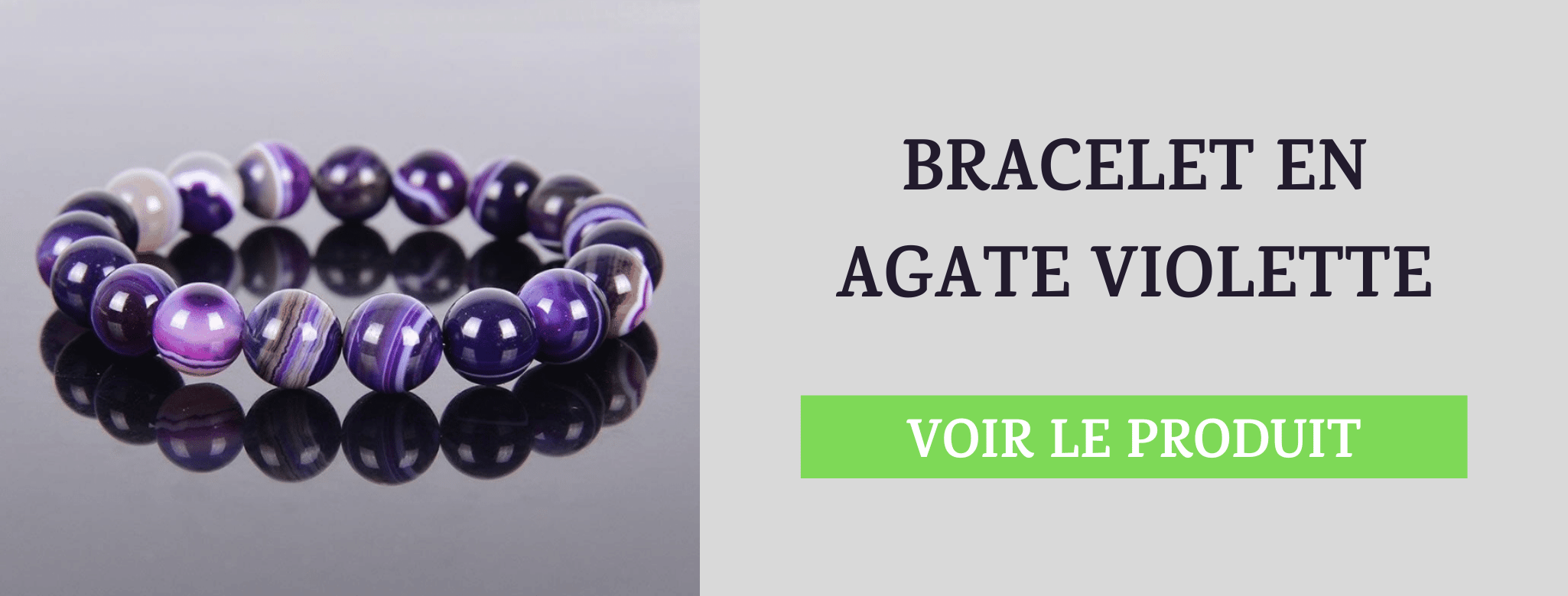 Bracelet Agate Violette