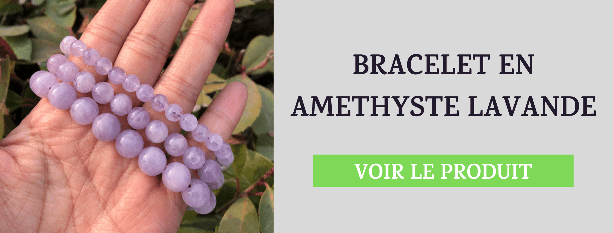 Bracelet Améthyste Lavande