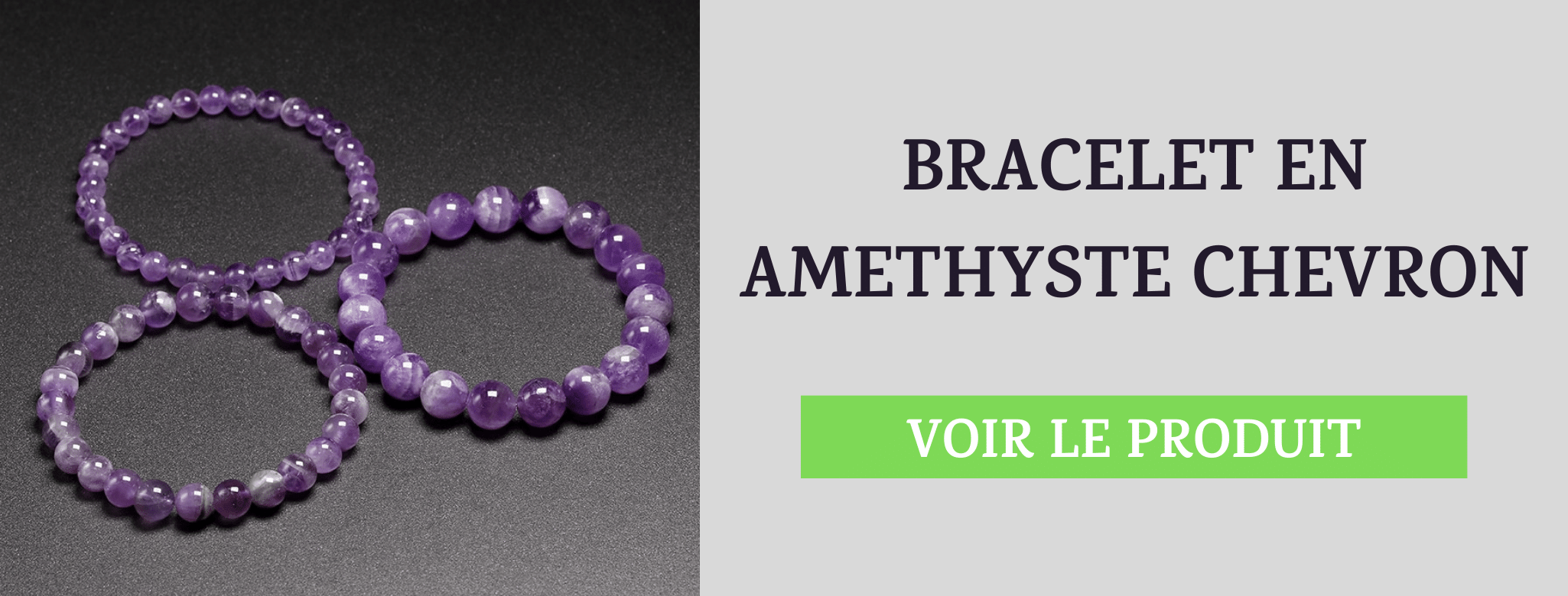 Bracelet Améthyste Chevron