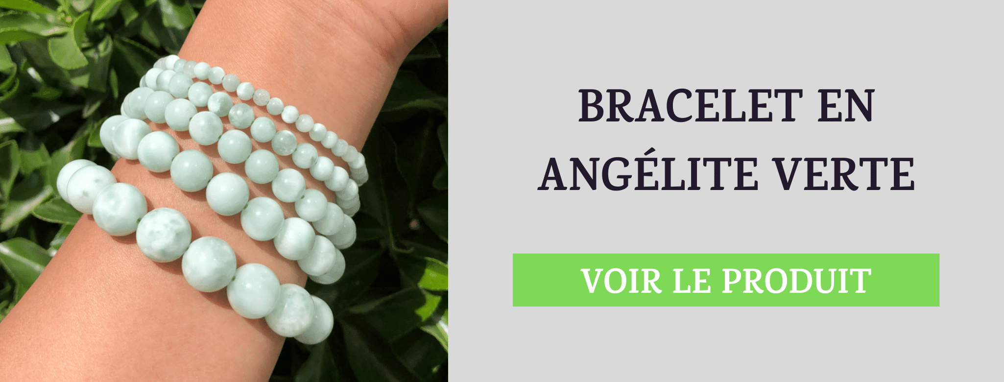Bracelet Angélite Verte