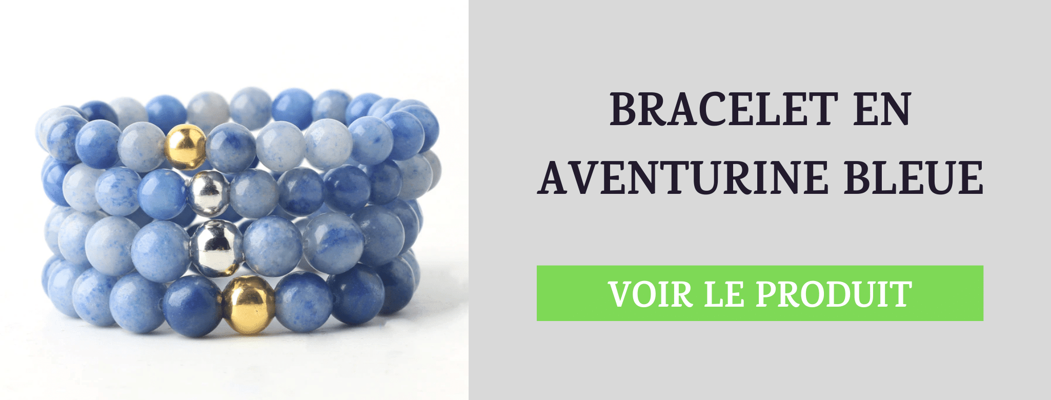 Bracelet Aventurine Bleue