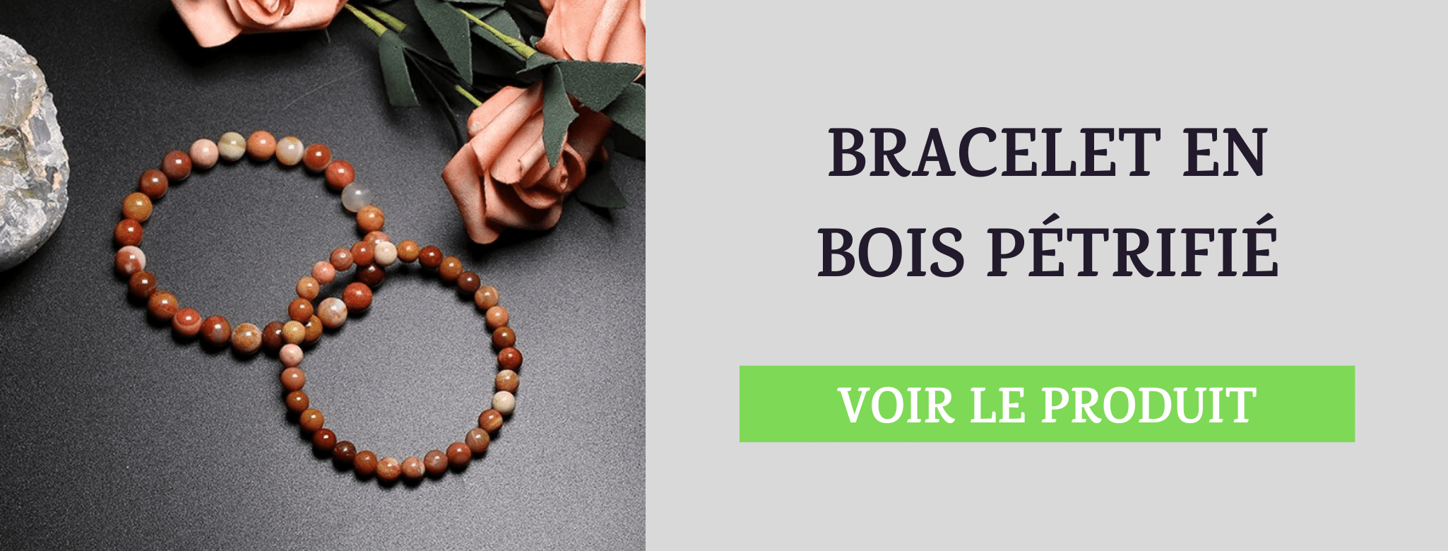 Bracelet Bois Pétrifié