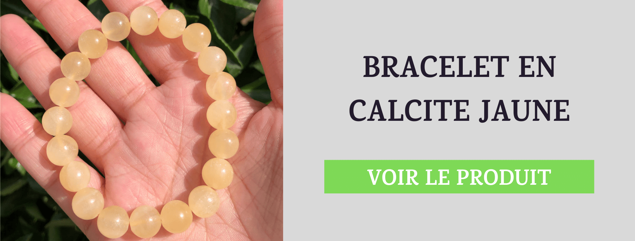 Bracelet Pierre Calcite Jaune
