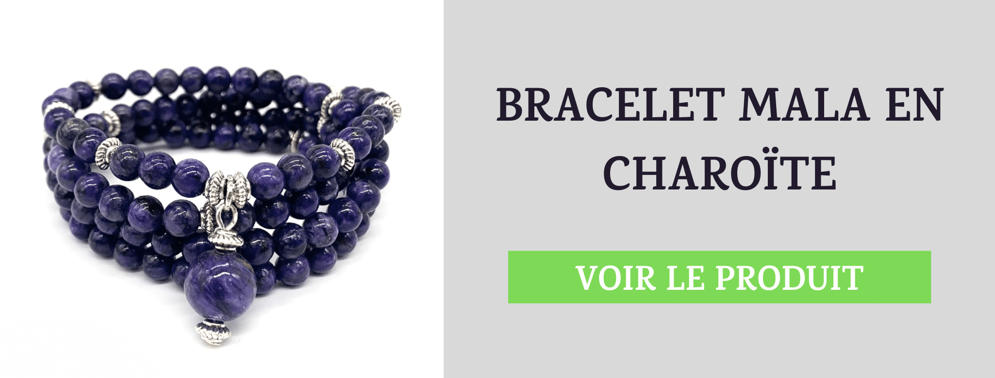 Bracelet Mala Charoïte