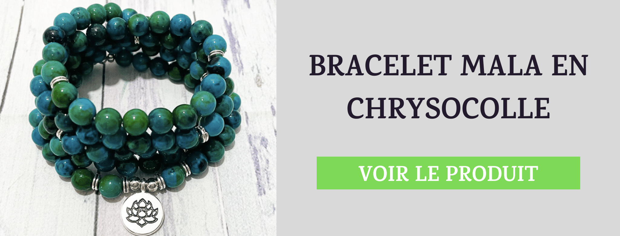 Bracelet Mala Chrysocolle