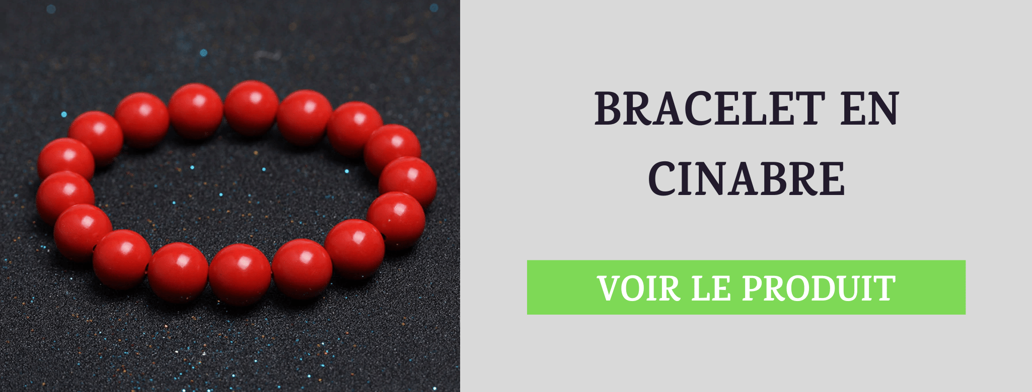 Bracelet Pierre Cinabre