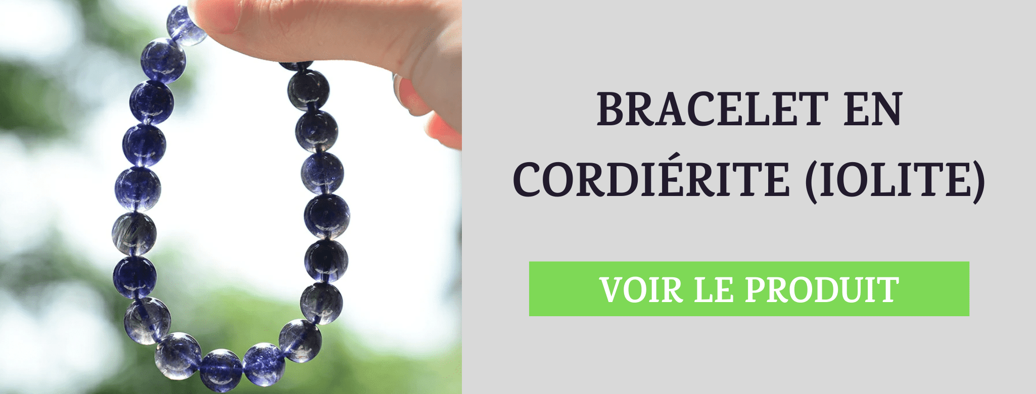 Bracelet Cordiérite Iolite