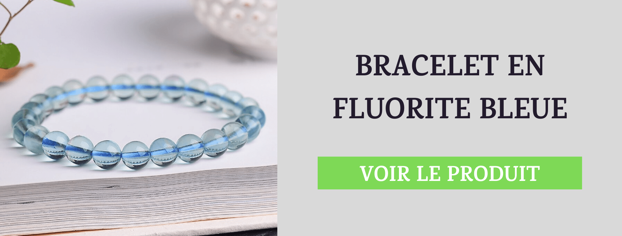 Bracelet Fluorite Bleue