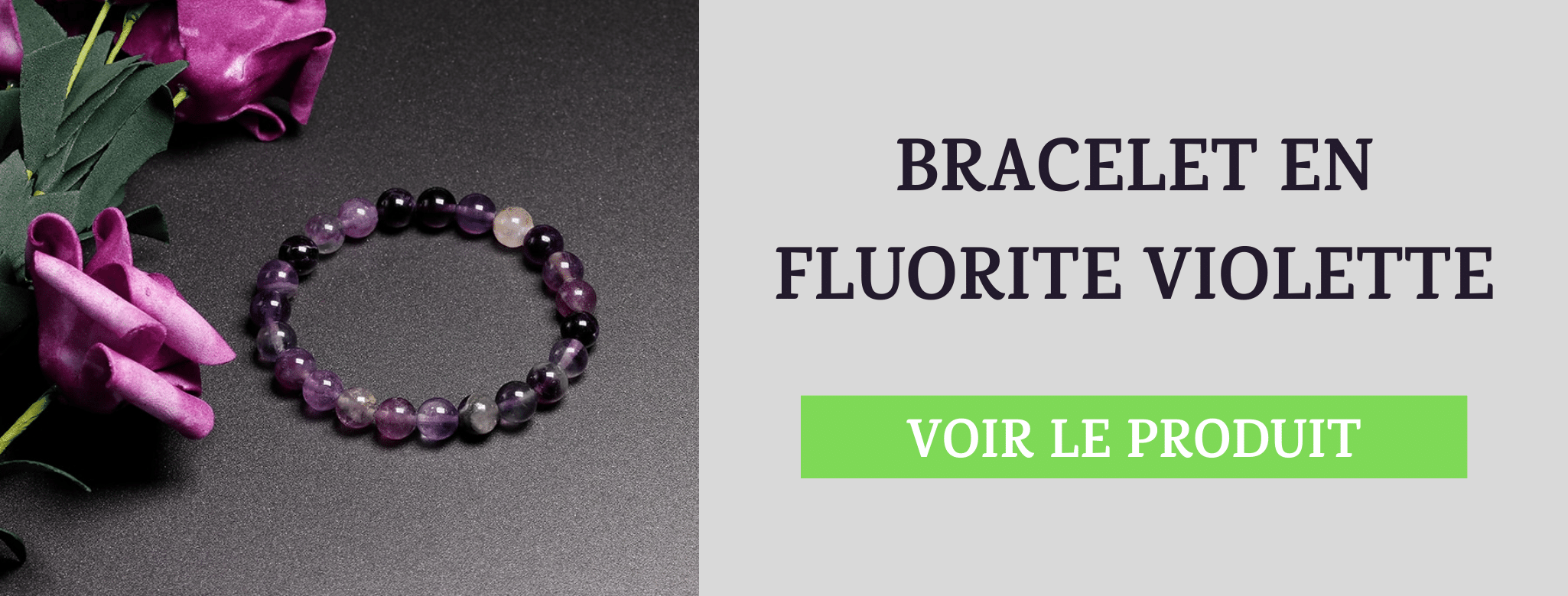 Bracelet Fluorite Violette