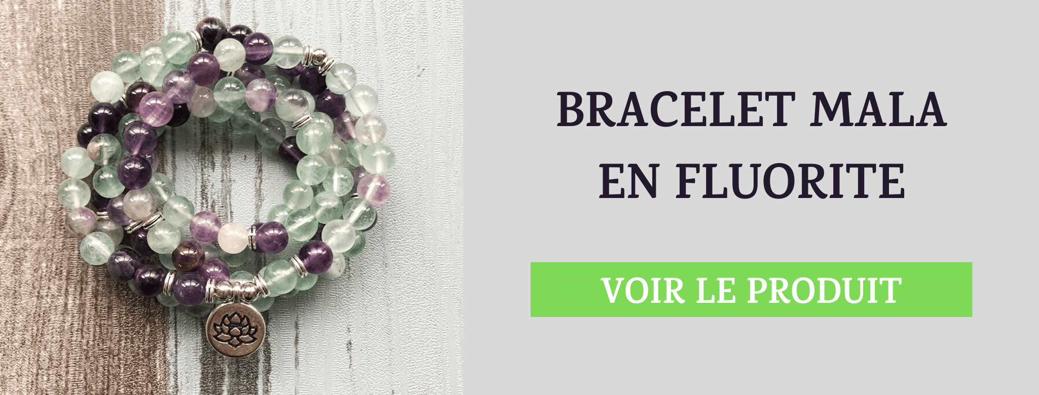 Bracelet Mala Fluorite