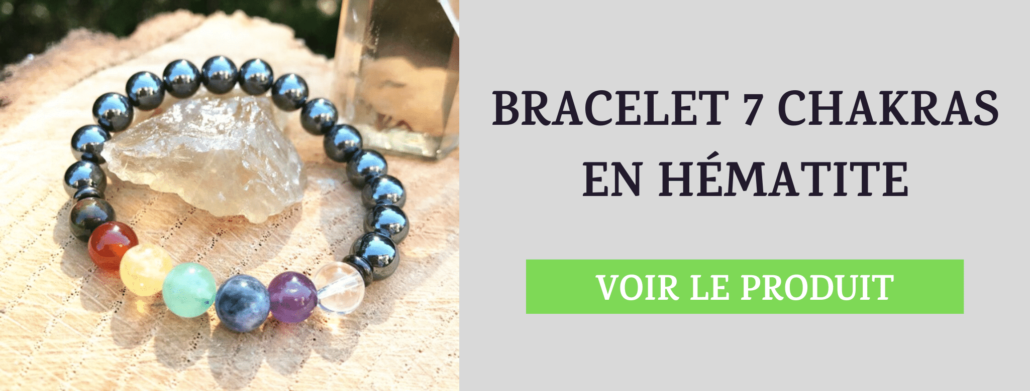 Bracelet 7 Chakras Hématite
