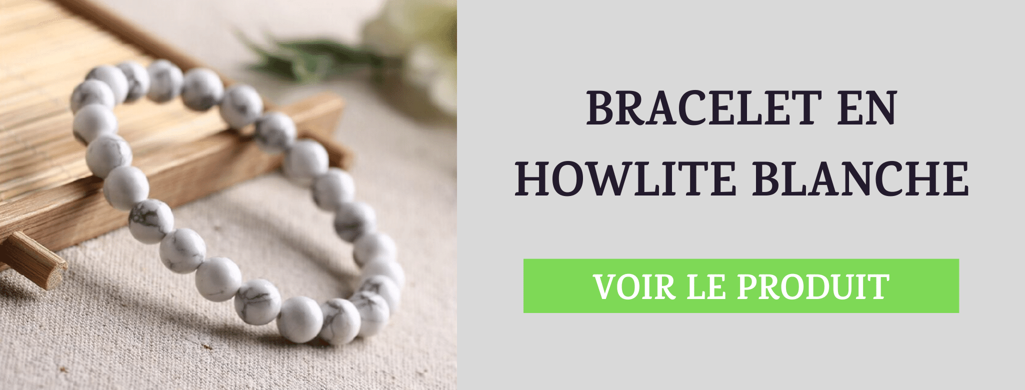 Bracelet Howlite Blanche