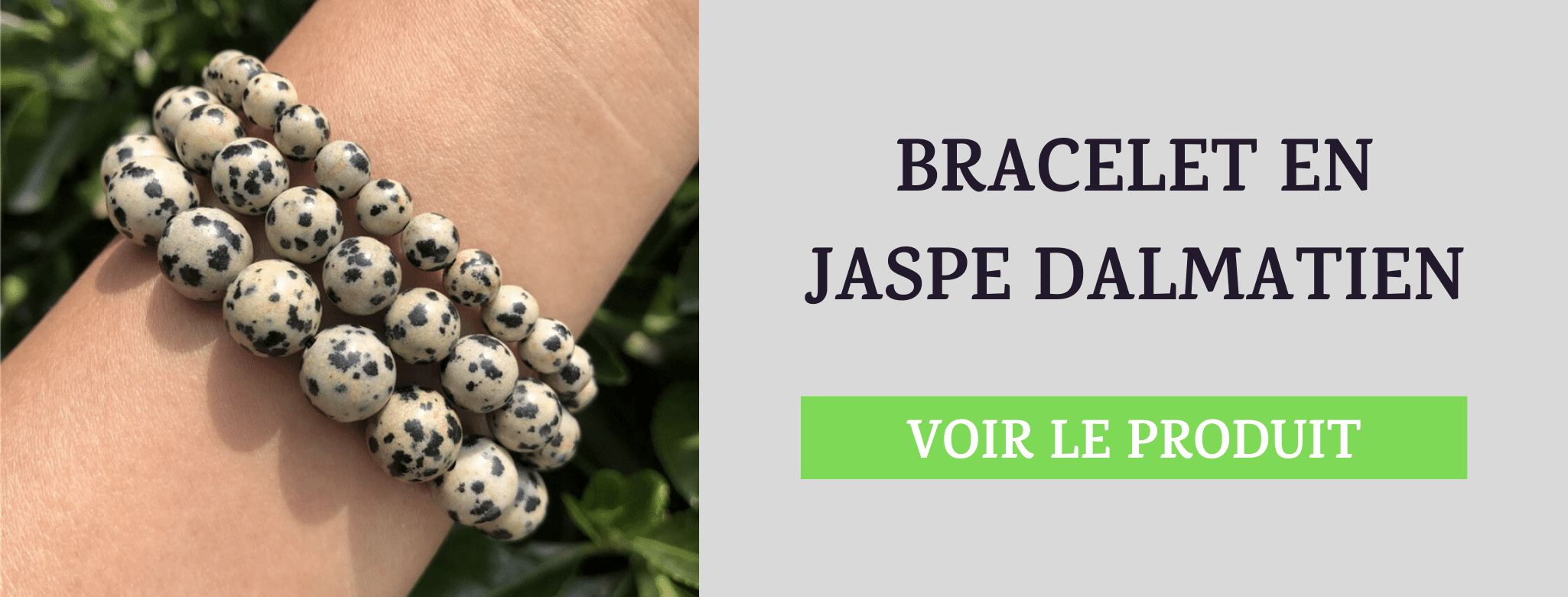 Bracelet Jaspe Dalmatien