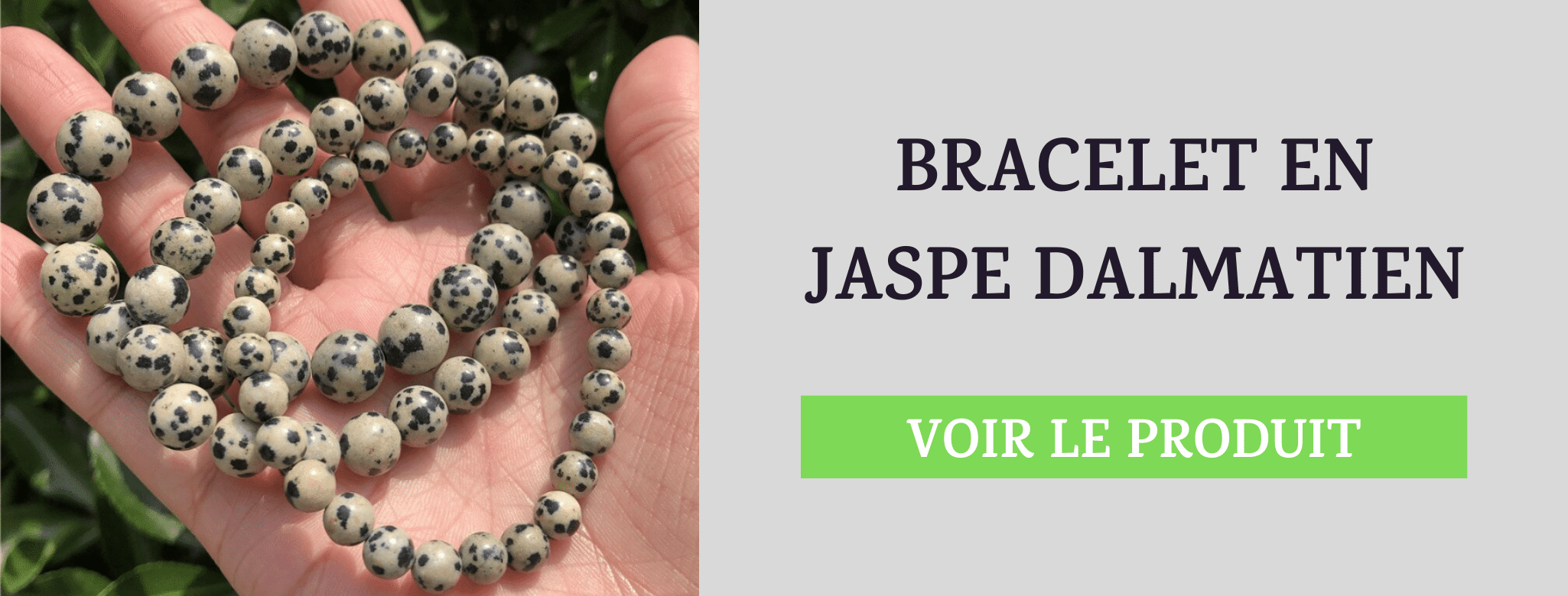 Bracelet Pierre Jaspe Dalmatien